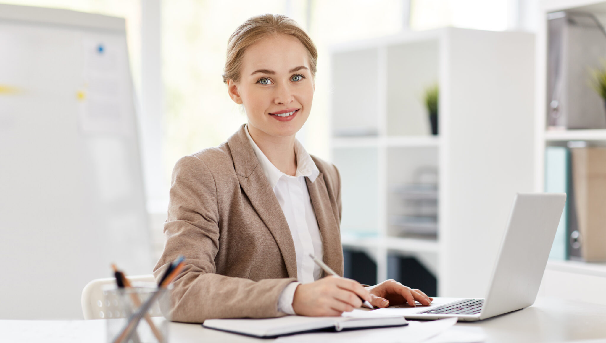Accountant in office